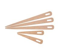 WGFOIP 5PCS Wooden Knitting Needles, Big Eye Weaving Tools Versatile Weaving Crafts Tool for Sewing and Craft Projects