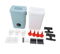 WGFOIP Automatic Chicken Feeder, Chicken Water Nipples Cups Poultry Breeding Watering Feeding Container Set for Chicks, Duck