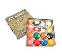 WGFOIP Billiard Pool Ball Set 2.25in, Resin Material, Roundness for Glide Across the Cloth, All Necessary Balls for Standard Games, Enhance Gaming Experience