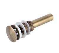 WGFOIP Brass Elegant Style Popup Drain Stopper with Overflow for Home Bathroom, Rust Proof Basin Drain for 40-45mm Mounting Hole