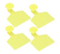 WGFOIP Cattle Ear Tag Set Efficient Animal Identification Livestock Handling Supplies for Cattle Farmers Yellow 100 Sets