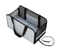 WGFOIP Center Console Dog Car Middle Console Pet Detachable Foldable Pet Safety Seats for Dogs Cats with Adjustable Comfort Pillow Ice Silk Fabric 600D PU Polyester