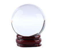 WGFOIP Crystal Ball, 40mm Crystal Sphere Clear Crystal Ball for Home Decoration, Feng Shui Divinations with Stand Base