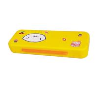 WGFOIP Cute Pencil Box Large Capacity Folding Storage Case for Students School Supplies Yellow Plastic