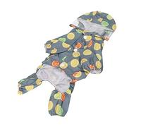 WGFOIP Dog Raincoat Hooded Reflective Lightweight for Hiking and Walking - Breathable Polyester 1 Pack (XL)