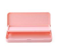 WGFOIP Double Layer Stationery Box Stylish Durable Organizer Case for School and Work, Large Capacity Plastic Design