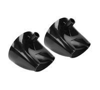 WGFOIP Flour Funnel Efficient Secure Easy Pouring Attachment for Artisan Ksm150 Tilt Head Stand Mixer Plastic Anti Clogging 2PCS Fit for Baking Enthusiasts (Black)