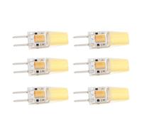 WGFOIP GY6.35 Bulb 5W Eye Protection COB Light Bulb for Ceiling Lamp 6pcs 38 X 13mm (White Light)