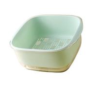 WGFOIP Large Capacity Strainer Colander Bowl Set Versatile Kitchen Washing Draining Basket for Vegetables Fruits, 8.66x7.87x3.94in