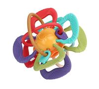 WGFOIP Manhattan Ball Plastic Cement Baby Teether Light Weight Teething Toy Ball for Infants Attractive Colors BPA Safe 4 Textures Visual Stimulation Maze Ring Design Lightweight