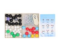 WGFOIP Molecular Model Kit Exquisite Durable Learning Tool Set for Students Teachers Size 23.5x17cm 50 Atoms PP Material