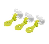 WGFOIP Pastry Bag Clips Reusable Fondant Cake Decorating Tool for Baking Accessory, Plastic+Silicone Green+White 3Pcs 5.5cm Piping Bag Buckle for Cakes, Biscuits, Cupcakes