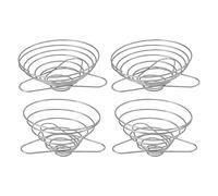 WGFOIP Portable Stainless Steel Foldable Coffee Filter Cup Non Slip Outdoor Camping Dripper Holder for Backpackers (M)