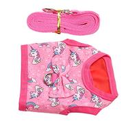WGFOIP Rabbit Harness Leash Cute Design Comfortable Vest for Small Pets Like Chinchillas and Hamsters - Polyester and Nylon - Includes 1 Traction Rope (M)