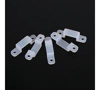 WGFOIP RGB LED Light Strip Silicone Mounting Clamp/Holder for 3528 5050 1210 - Durable Practical Mounting Accessories for Easy Installation Pack of 100 (8mm)