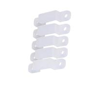 WGFOIP RGB LED Light Strip Silicone Mounting Clamp/Holder for 3528 5050 1210 - Durable Practical Mounting Accessories for Easy Installation Pack of 100 (12mm)