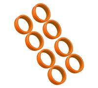 WGFOIP Shock Absorbing Silicone Caster Covers Kit for 8PCS Luggage Suitcase Wheels Covers, Noise Canceling Wheel Guards, Floor with Excellent Silicone (Orange)
