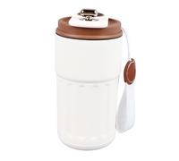 WGFOIP Smart Water Bottles, Temperature Display Insulated Water Bottle, Portable Travel Flask for Students, Minimalist Coffee Mug (Beige Brown)