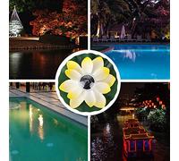 WGFOIP Solar Color Changing Floating Light for Garden Pool, LED Wishing Lamp for Pond Decoration, Purple Light for Outdoor, 1 Piece (Yellow)