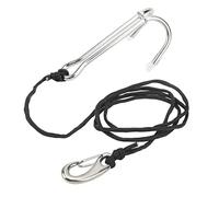 WGFOIP Stainless Steel Diving Hooks, 5.1in Length | Corrosion resistant, Strong grip, 3.9ft rope length, Durable nylon cord