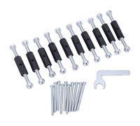 WGFOIP Type 86 Junction Box Repair Tool Set with Strut Bolts and Wrench for Electrical Wall Boxes, Durable Alloy Steel, 10 Struts and 10 Bolts (86 Insulation Strut)