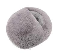 WGFOIP USB Foot Warmer Cushion, Electric Foot Warmer Slipper USB Fast Heating Pad for Feet Soft Plush Fabric (Gray)