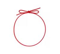 WGH Stretch Loops with Pre-Tied Bows, Elastic Cord Ribbon, Gift Box Bows, Elastic Ribbon String for Gifts, Box, Craft, Bags - RED Matte - Pack 50 Units (10", RED)