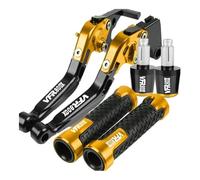 WGHPOSQTJ Hand Brake Clutch Levers for VFR800X for Crossrunner VFR 800 VFR800 X 2015 2016 2017 2018 2019 Motorcycle Brake Clutch Levers 22MM Handlebar Grips Ends