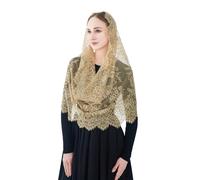 Wgior Spanish Infinity Veils for Church Lace Chapel Veils Catholic Church Veil Latin Mass Head Covering Scarf Mantilla