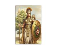WGJYMX Mythology Greek Goddess Athena Portrait Decorative Painting Canvas Wall Posters And Modern Family Bedroom Decor 24x36inch(60x90cm)