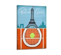 WGJYMX Sports Roland Garros Tennis Feature Poster Decorative Painting Canvas Wall Posters And Modern Family Bedroom Decor 08x12inch(20x30cm)
