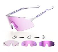 WGKVP Photochromic Running Glasses for Women-UV 400 Protection, Anti-Fog,Durable for Cycling&Jopping Outdoor Sports