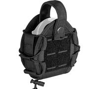 WGLILO Molle Handcuff Holster, Open Top Handcuff Case for Duty Belt/Tactical Vest, Law Enforcement Handcuffs Pouch Fits Asp/Hinged/Chain/Folding Rigid Handcuffs, Quick Release Cuff Holder, Round