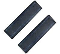 WGNGVFEN 2 Pcs Car Seat Belt Pads for Dacia Duster 3 2024-2025, Shoulder Pad Strap Covers Harness Pads Carbon Fiber Soft and Comfortable Neck Shoulder Protect Interior Accessories,Black Blue