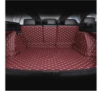 WGNGVFEN Car Full Coverage Boot Mats for Ben-z ML class 2012-2016, Leather Rear Trunk Mat Liner Cargo Tray Protector Pad Waterproof Anti Scratch Accessories Interior,G/Wine Red