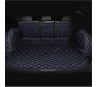 WGNGVFEN Car Full Coverage Boot Mats for Mazda CX-8 2019-2023, Leather Rear Trunk Mat Liner Cargo Tray Protector Pad Waterproof Anti Scratch Accessories Interior,D/Black Blue