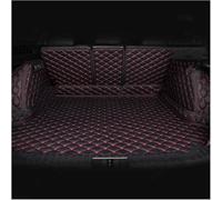WGNGVFEN Car Full Coverage Boot Mats for Nissan X-Trial 2017-2021, Leather Rear Trunk Mat Liner Cargo Tray Protector Pad Waterproof Anti Scratch Accessories Interior,C/Black Red