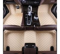 WGNGVFEN Custom Luxury Car Floor Mats for Peugeot 308 Phase 2 2021-2025, Leather Waterproof and Anti Slip Front Rear Row Carpet Protection Set Liners Fully Covered Floor Mats,D/Beige
