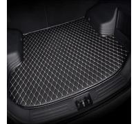 WGNGVFEN Leather Car Boot Liner Mat for Audi Q4 e-tron 2022-2024, Waterproof Anti-Slip Car Boot Liner Cargo Tray Storage Carpets Liner Customized Interior Accessories,D/BlackBeige