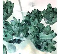 WGPHD meditation home Natural green phantom crystal ghost quartz crystal cluster，pack of 1 (Color : Green, Size : 250-300g)