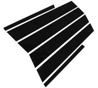WGQRWX 6 Pcs Car Door Window Pillar Post Cover Trim, for Ford, for Focus MK3 2015 2016 2017 2018, A-Black Car Window Pillar Cover(Black A-Black)