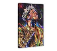 WGRWA American Male Singers Adam Lambert Poster Canvas Poster Bedroom Decor Sports Landscape Office Room Decor Gift Frame-style 08x12inch(20x30cm)