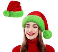 Wgudzpj Santa Hat - Soft and Cozy Unisex Christmas Hat for Christmas New Year
