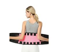 WGUST Lumbar Support Belt - Lower Back Support Brace For Pain Relief And Injury Prevention, Sciatica, Spinal Stenosis, Scoliosis Or Herniated Disc (Color : Pink, Size : XXL)