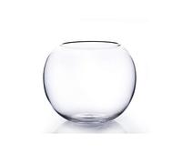 WGV Bowl Glass Vase, Diameter 8", Height 6.5", Open Width 3.75", (Multiple Sizes Choices) Clear Bubble Planter Terrarium Fish Bowl for Wedding Event Home Decor, 1 Piece (VBW0008)