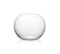 WGV Bowl Glass Vase, Diameter 8", Height 6", Open Width 4.75", Clear Bubble Vase, Plant Container, Fish Bowl for Wedding Party Event, Home Office Decor, 1 Piece