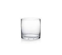 WGV Cylinder Glass Vase, Diameter 5", Height 5", Clear Glass Floral Planter Container, Floating Candle Holder for Wedding Party Event Home Office Decor, 1 Piece