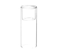 WGV Cylinder Raised Votive Candle Holder, 2,3 by 6-Inch, Clear