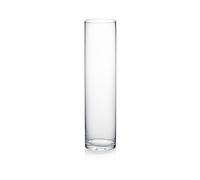 WGV Cylinder Vase, 4"W x 16"H, Floral Container, Glass Centerpiece for Wedding Party Event, Home Office Decor, Clear, 1 Piece