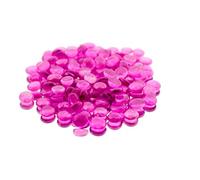 WGV Flat Marbles, Pebbles, Glass Gems for Vase Fillers, Party Table Scatter, Wedding, Decoration, Landscaping, Aquarium Decor, Crystal Rocks [Color: Brown] (2 Pounds, Approx 200 pcs)